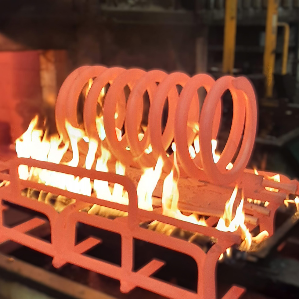 Traitement thermique (trempe/revenu) de ressorts gros diamètre en Bourgogne - Toursor